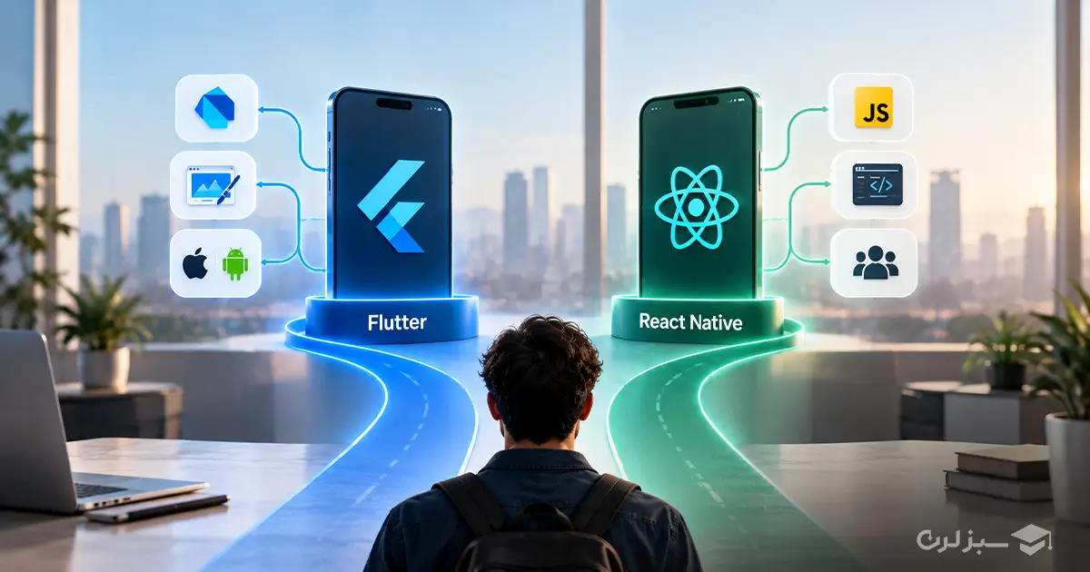 مقایسه بازار کار و آینده شغلی بین Flutter یا React Native مقایسه بازار کار و آینده شغلی بین Flutter یا React Native