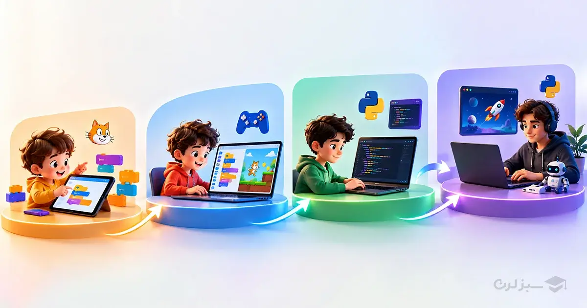 انتخاب بین اسکرچ و پایتون براساس سن کودکان