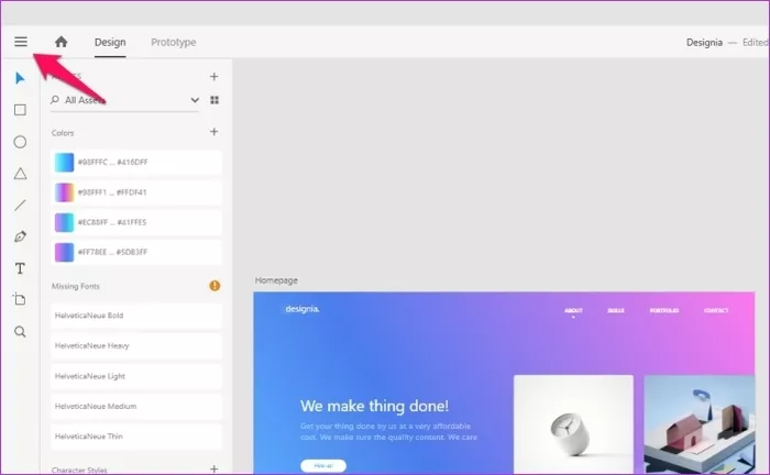 تبدیل قالب xd به html